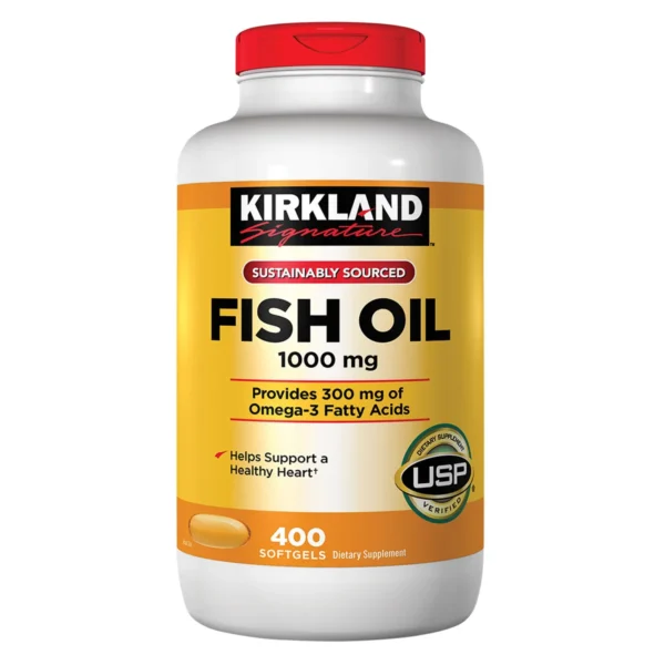 Kirkland Signature Natural Fish Oil 1000 mg with 300 mg Omega-3