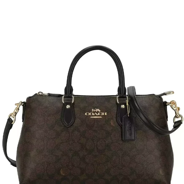 Coach Georgia Satchel Bag In Signature Canvas